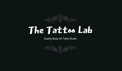 Simple Fashion Style Tattoo Studio Propaganda Business Card