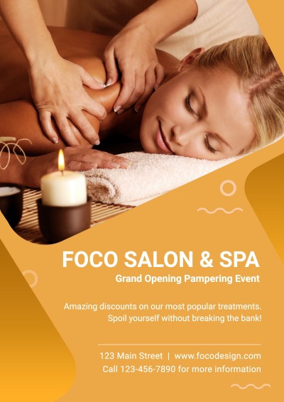 Commercial Health Club Saon Spa DIscount Promotion Flyer