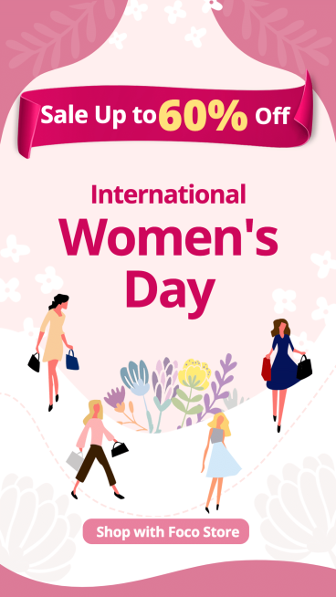 Pink Color Block Simple Mother's Day Promotion Ecommerce Story预览效果