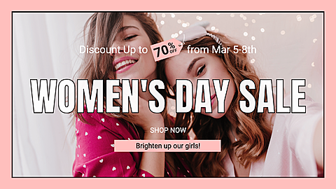 Women's Day Sale Promo Ecommerce Banner