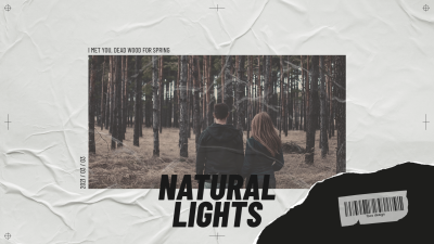 Literary Couple Natural Lights Text Quotes Facebook Cover