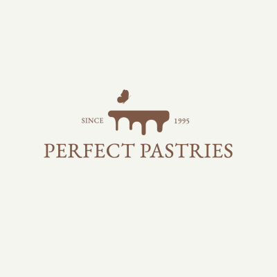 Butterfly Element Literary Style Bakery Logo Image