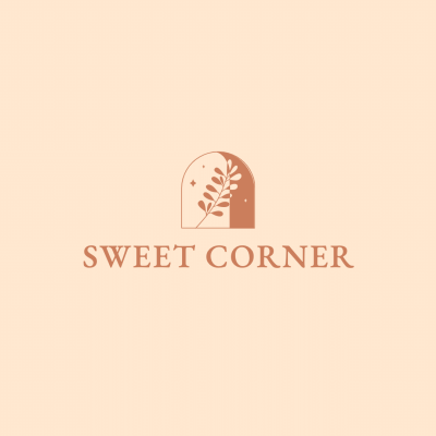 Minimalist Style Sweet Corner Bakery Logo Image