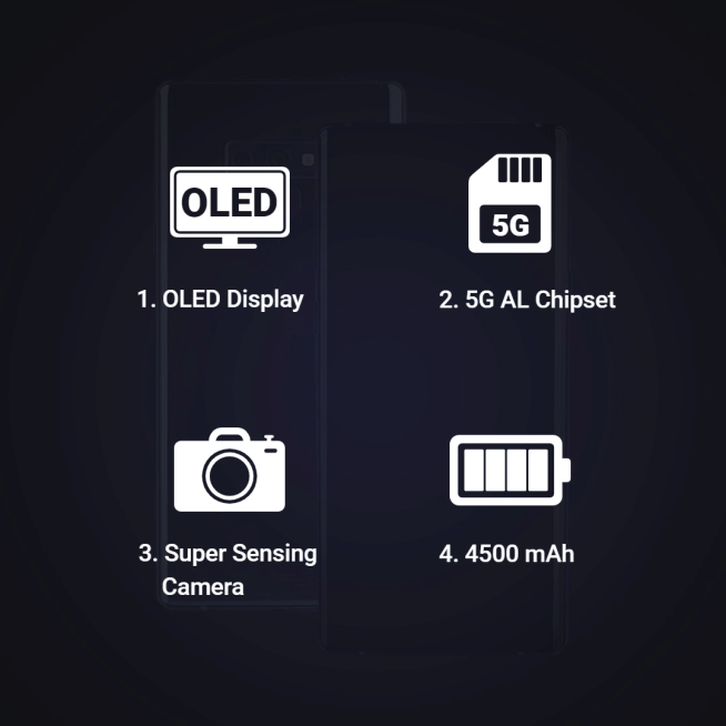 Pure Black Background Simple Smart Phone Promotion Ecommerce Product Image预览效果