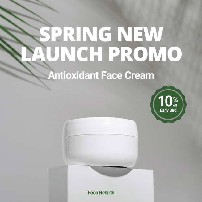 Green Circle Tag Simple Face Cream Promotion Ecommerce Product Image预览效果