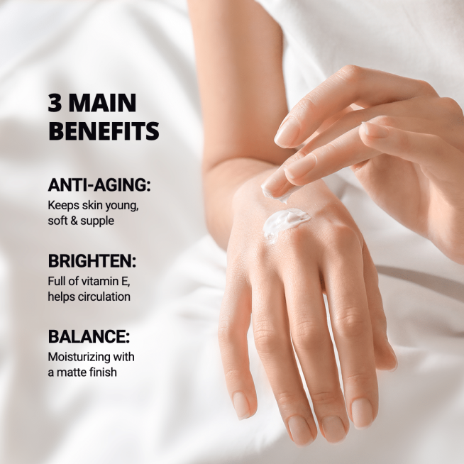 Benefits Introduction Simple Face Cream Promotion Ecommerce Product Image预览效果