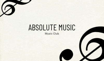 Music Teacher Vocational Skills Introduction Business Card