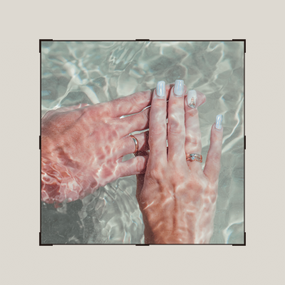 Minimalist Underwater Hands Photo Instagram Post