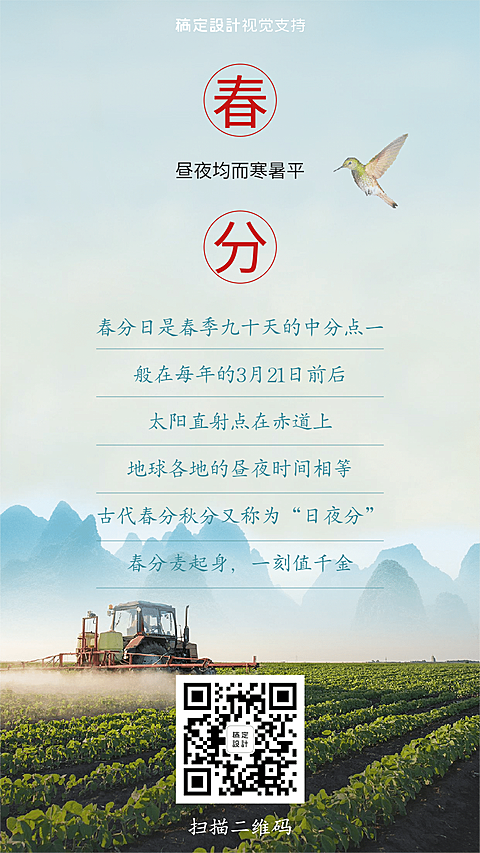 节气春分时令百科常识手机海报