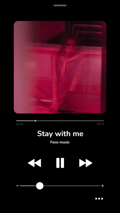 Simple Fashion Music Interface Simulation Instagram Story