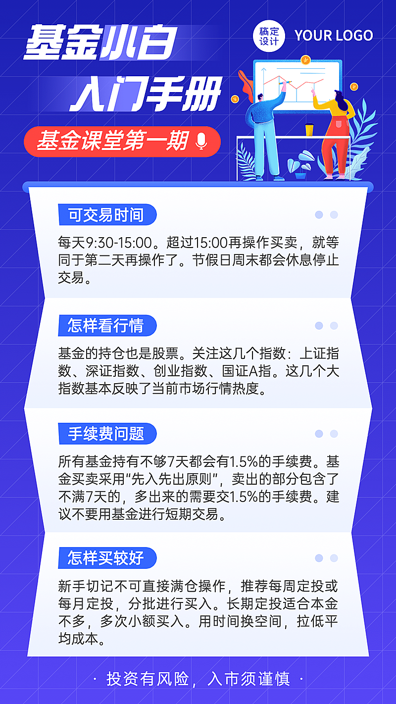 金融保险知识科普简约手机海报