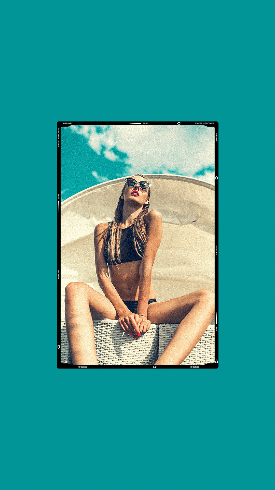 Fashionable Female Model Film Stock Simulation Instagram Story