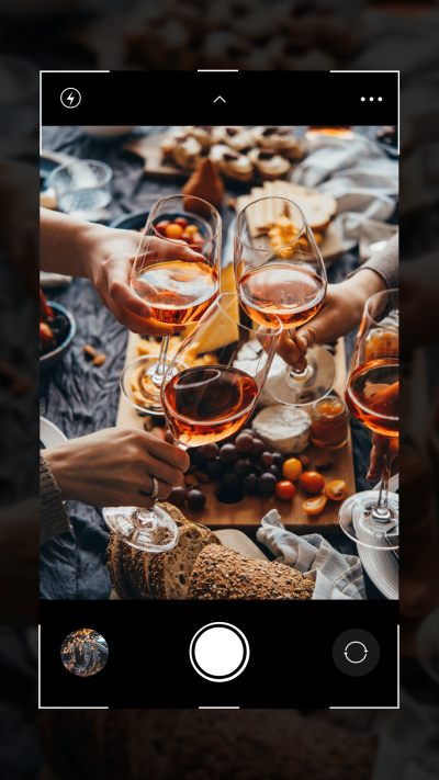 Literary Delicacy Display Interface Simulation Instagram Story