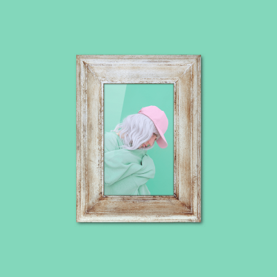 Minimalist Female Model Photo Frame Instagram Post
