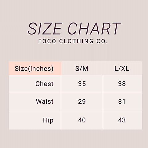 Form Element Simple Style Women's Underwear Size Chart Ecommerce Story
