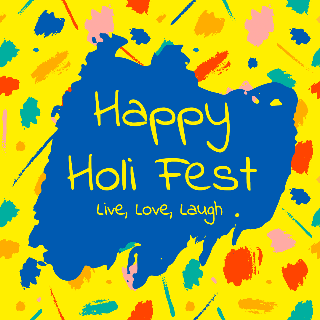 Creative Holi Festival Celebrate Instagram Post