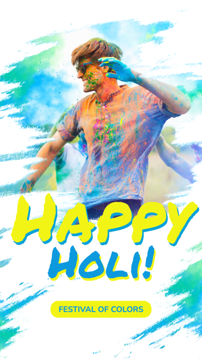India Holi Day Festival Happy Celebration Instagram Story
