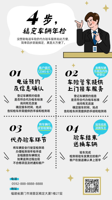车险说明指南海报预览效果