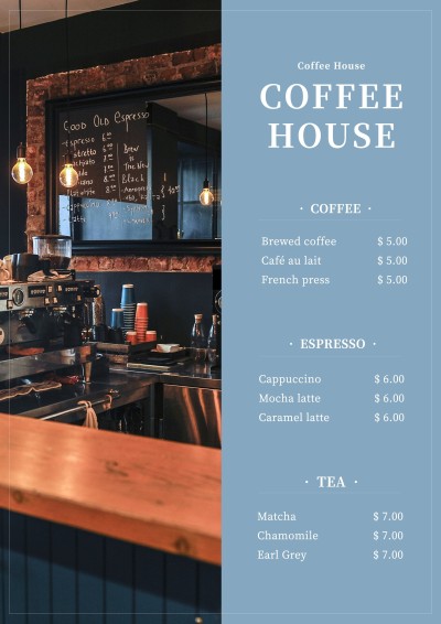Fresh Style Coffee House Menu