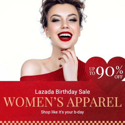 Women's wear Lazada sale ecommerce story