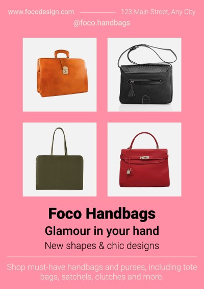 Women's Handbag New Arrival Propaganda Flyer