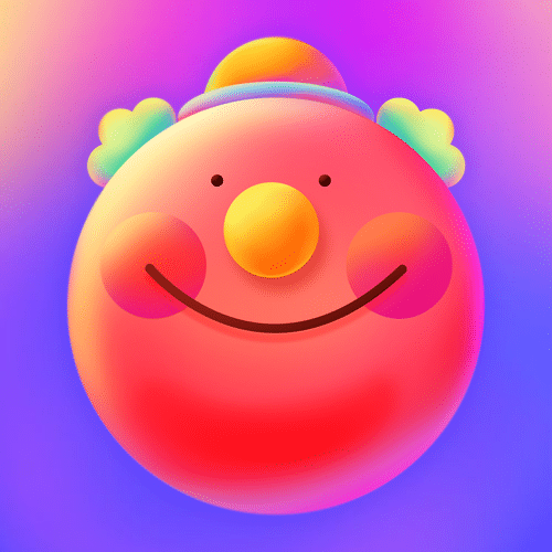 愚人节可爱3D小丑公众号次图预览效果