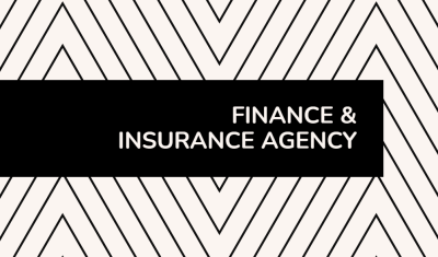 Finance and Insurance Agency Business Card 