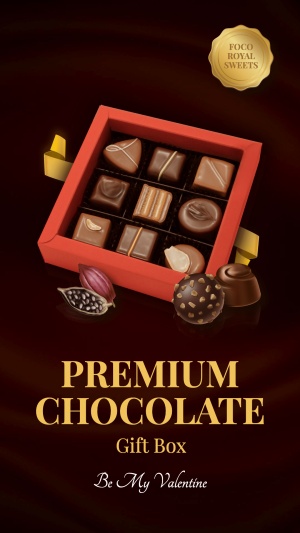 Gold Color Text Simple Easter Chocolate Promotion Ecommerce Story