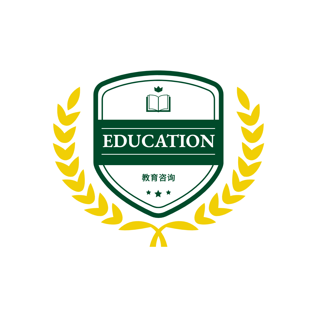 教育培训品牌宣传简约logo