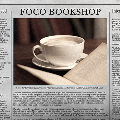 Retro Style Bookshop Promotion Sales Ecommerce Product Image