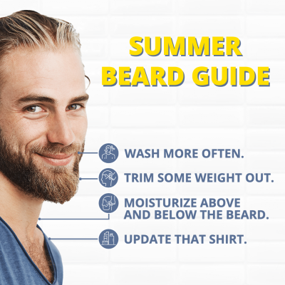 Summer beard guide Instagram post