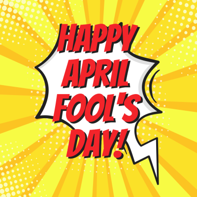 Vintage Comic April Fool's Day Instagram Post