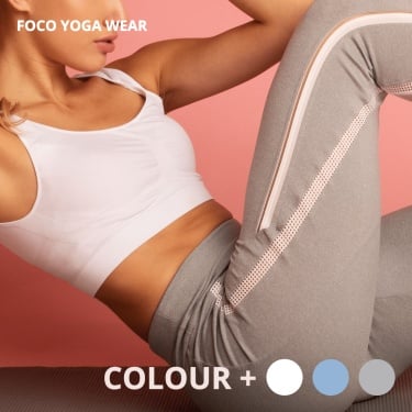 Colorful Block Element Simple Yoga Suit Promotion Ecommerce Product Image