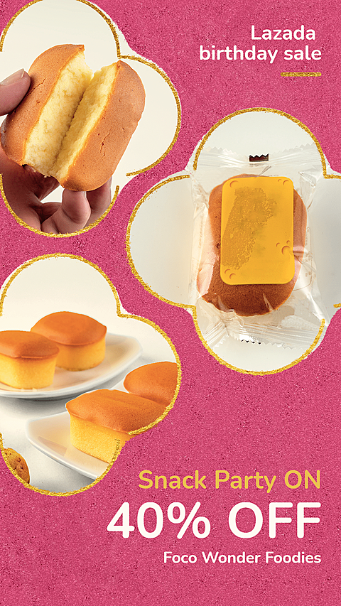 Simple Snacks Lazada Birthday Sale Bread Display Ecommerce Story