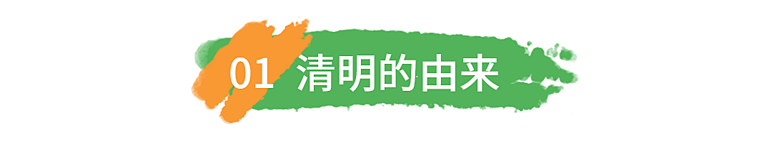 清明节习俗由来春天简约文章标题
