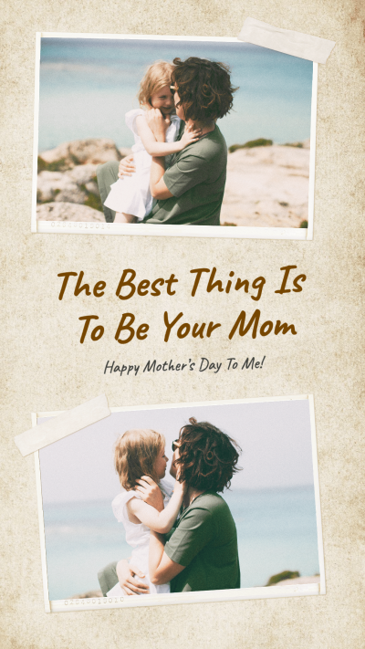 Literary Fashion Tapes Element Mother's Day Blessing Instagram Story