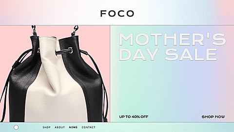 Fashion Women's Bags Mother's Day Sale Ecommerce Banner