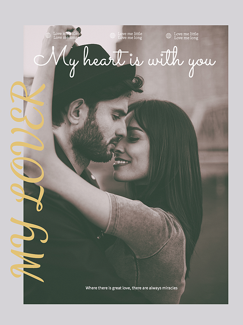 情人节ins风晒图小红书封面配图