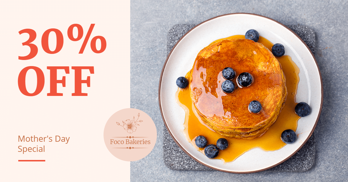 Mother's Day Desserts Store Festival Promotion Ecommerce Banner预览效果