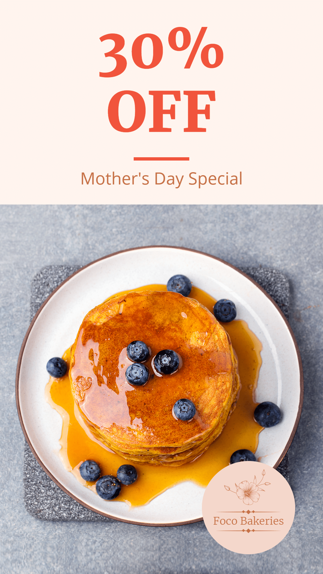 Literary Bakeries Mother's Day Discount Ecommerce Story预览效果