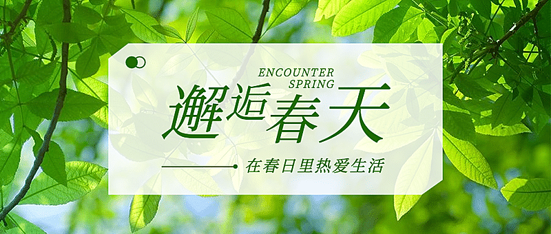 春天你好季节问候祝福公众号首图