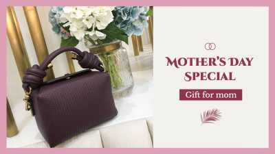 Simple Fashion Female Bags Mother's Day Discount Facebook Cover