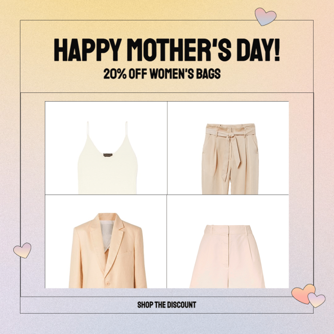 Gradual Change Color Background Simple Mother's Day Women's Bags Discount Ecommerce Product Image预览效果