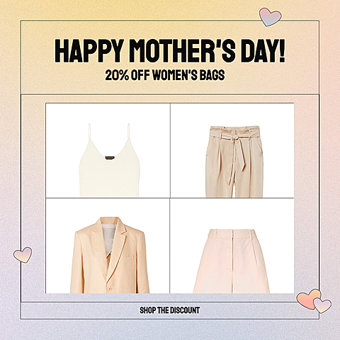 Gradual Change Color Background Simple Mother's Day Women's Bags Discount Ecommerce Product Image