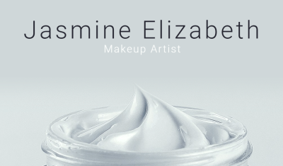 Minimalist Makeup Artist Personal Description Business Card