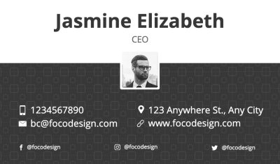 Commercial Style Enterperneur Business Card