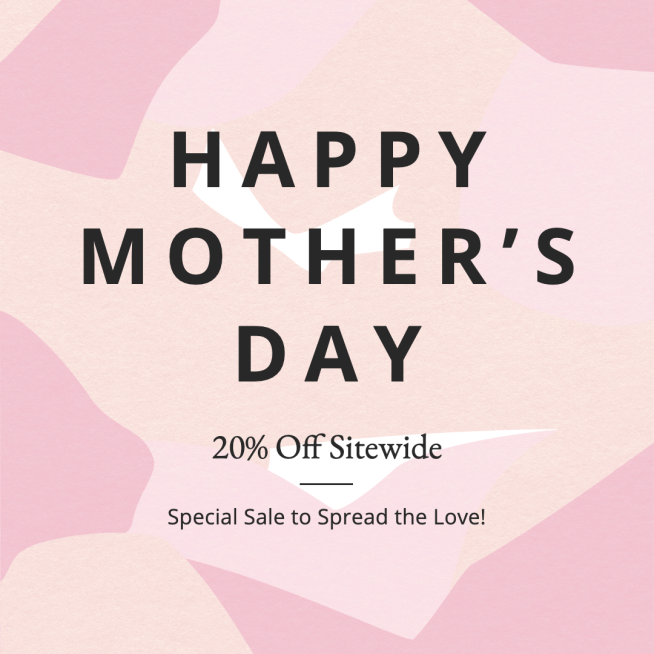 Literary Mother's Day Women's Wear Discount Sale Ecommerce Product Image预览效果