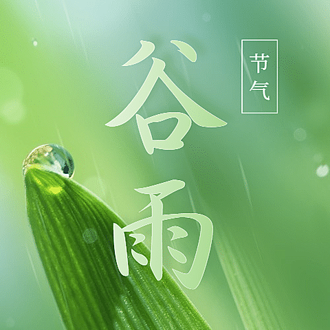 谷雨节气祝福春天实景公众号次图
