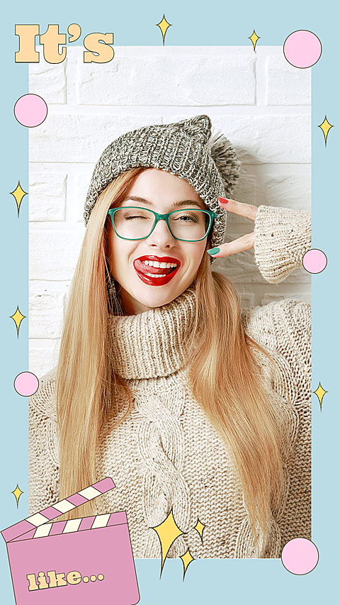 Cute Dots Decorate April Fool's Day Sweater Woman Smile Instagram Story