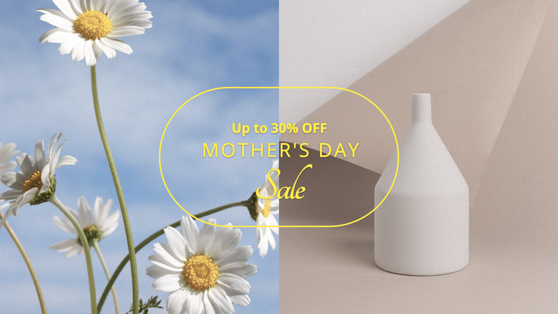 Mother's Day Festival Furniture Promotion Ecommerce Banner预览效果